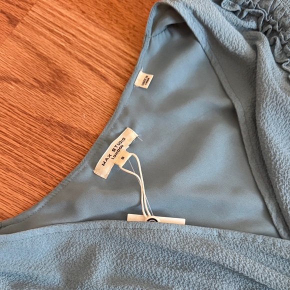 Max Studio Ruffled Blue Maxi Dress - Picture 3 of 5